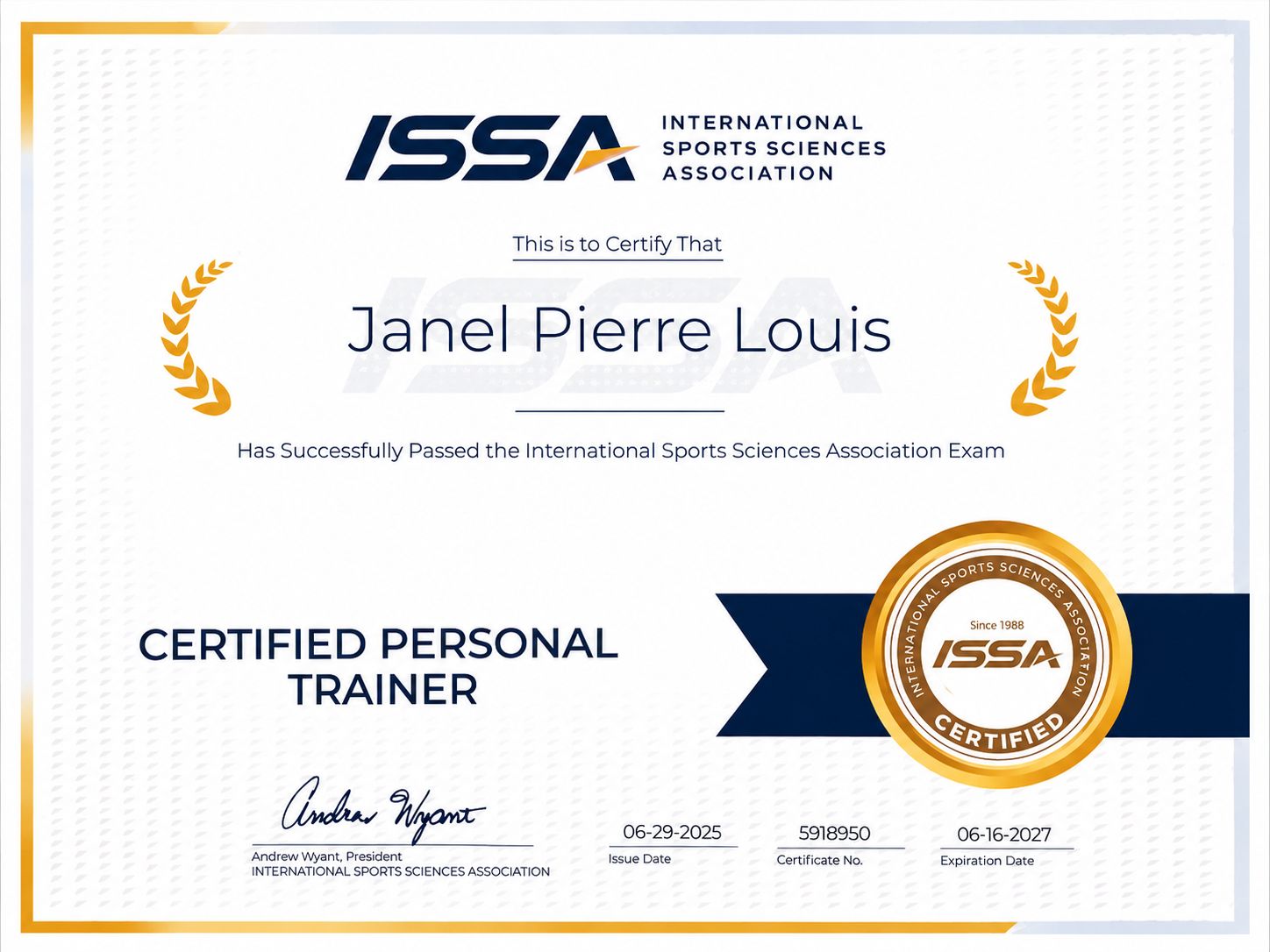 Certification 1